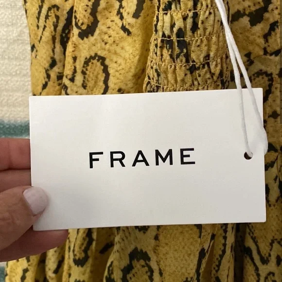 Frame Malibu dress snake print